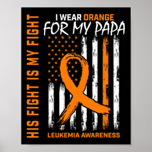Poster Laranja Cancer Sensibilização Papa American Fla