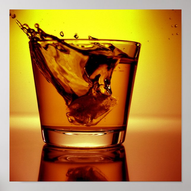 Póster Laranja cocktail (Frente)