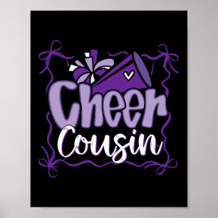 Poster Laranja Coquete Pompoms Laço Tia do Cheer Tia Chee