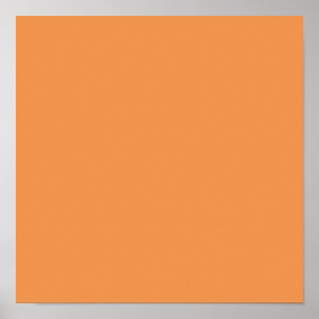 Poster Laranja desbotado (cor sólida) (Frente)