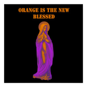 Póster Laranja é o Novo Ícone da Virgem Maria