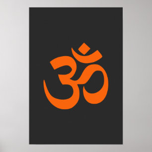Poster Laranja Moderno Om