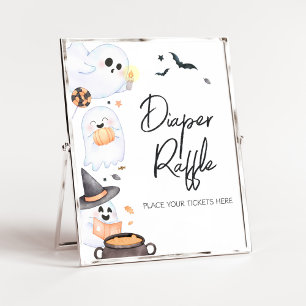 Poster Laranja Pequena Fralda de Halloween Raffle