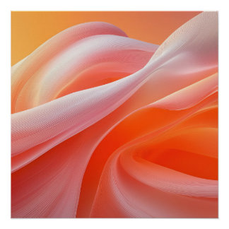 Póster Laranja Silky infinito fundo de fusão