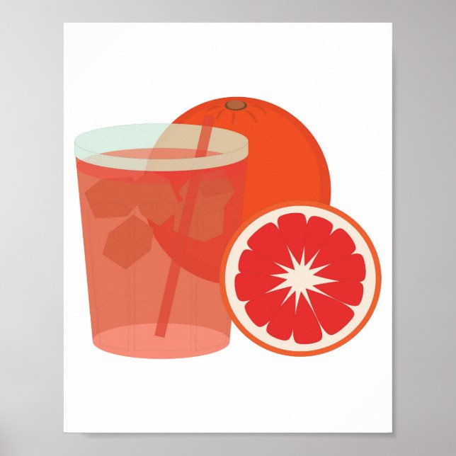 Poster Laranja Vermelha (Frente)