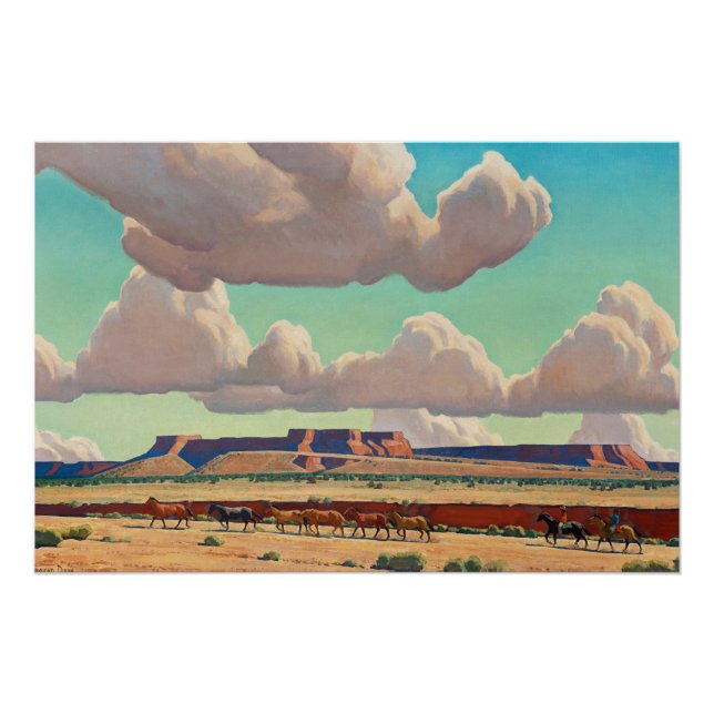 Póster Laranjas do Navajo por Maynard Dixon (Frente)