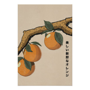 Póster Laranjas Frescas Lindas