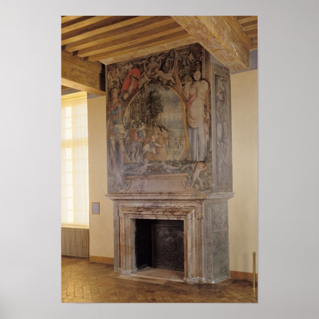 Poster Lareira no Chambre du Roi (Frente)