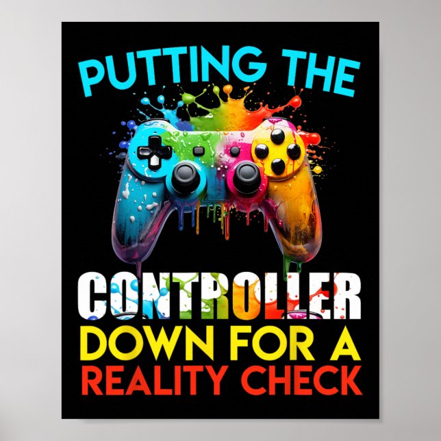 Poster Largando o Controle para uma Verificação da Realid (Frente)