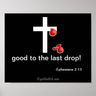 Póster Largas de sangue gotGod316.com Cross