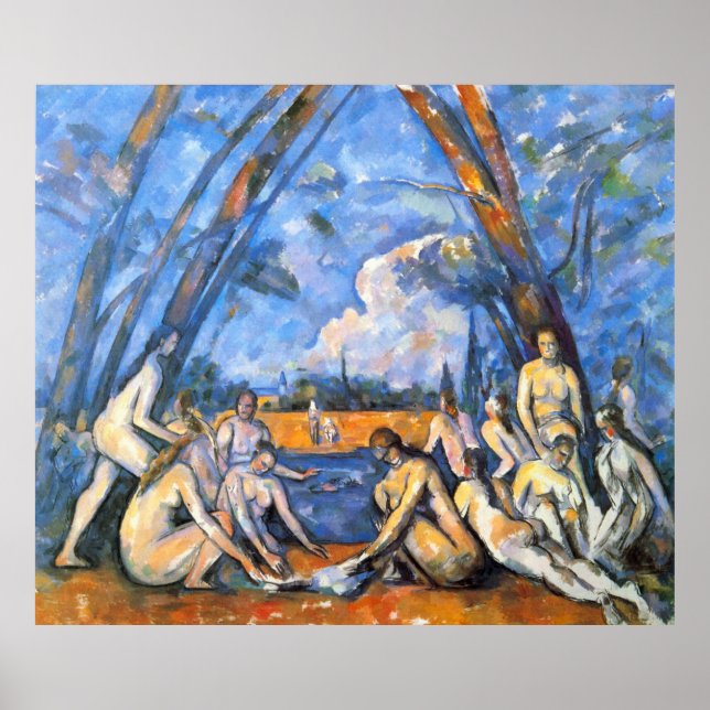Poster Large Bathers 2 por Paul Cezanne (Frente)