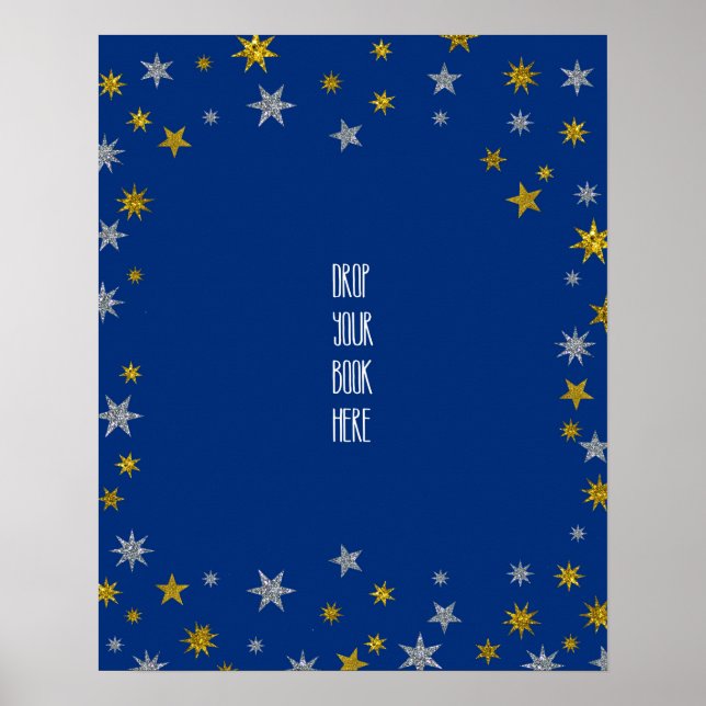 Poster Largue a placa do seu livro Chá de fraldas Pequeno (Frente)