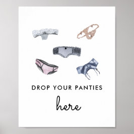 Poster Largue as suas calcinhas | Lingerie Banho de Noiva