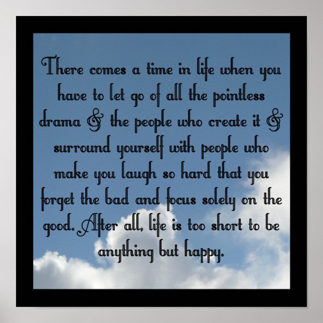 Poster Largue o drama (Frente)