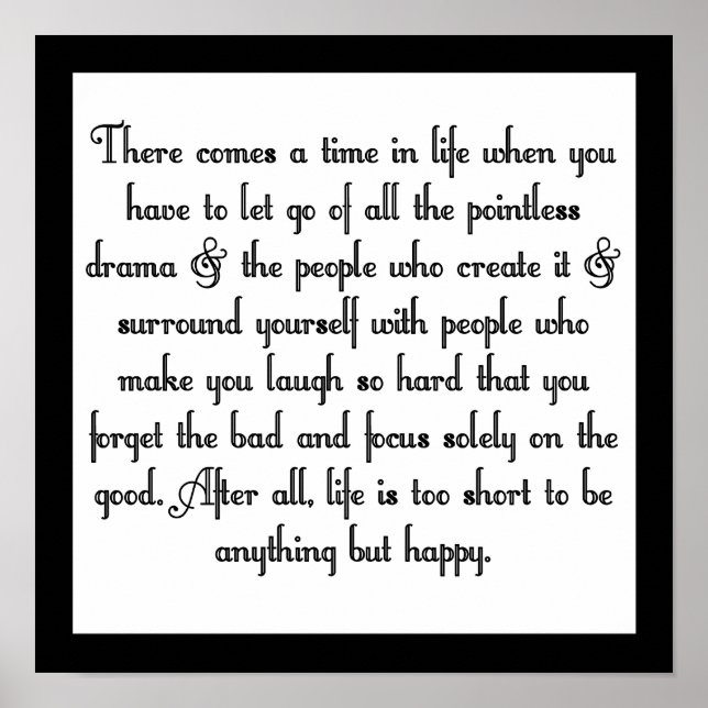 Poster Largue o drama (Frente)