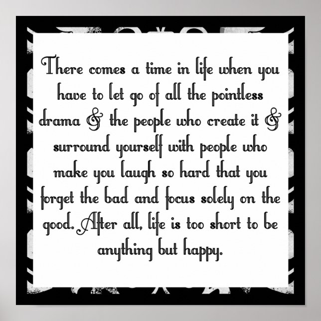 Póster Largue o drama (Frente)