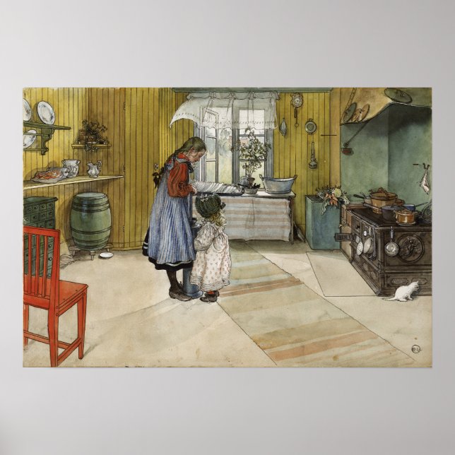 Poster Larsson - A Cozinha (De Uma Casa) (Frente)