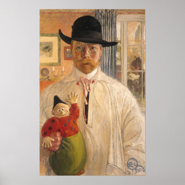 Poster Larsson - Autorretrato (Frente)