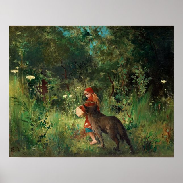 Poster Larsson - Capuzinho Vermelho 1881 (Frente)
