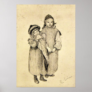 Poster Larsson - Duas Crianças