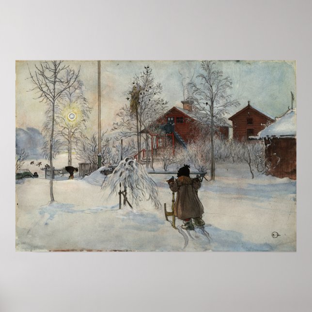 Poster Larsson - O Jardim E O Armazém (De Uma Casa) (Frente)