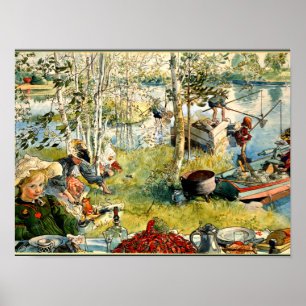 Poster Larsson - Pesca de Cray