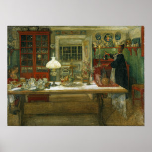 Poster Larsson - Preparando-Se Para Um Jogo 1896