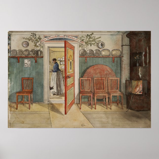 Poster Larsson - Velha Anna (De Uma Casa) (Frente)