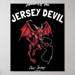 Poster Larva do Diabo de Jersey Nova Jersey EUA Críptido