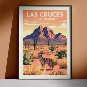 Poster Las Cruces Novo México Antigo