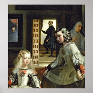 Póster Las Meninas ou família de Philip IV, c.1656