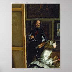 Póster Las Meninas ou família de Philip IV, c.1656 2