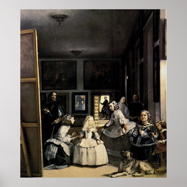 Póster Las Meninas por Velasquez (Frente)