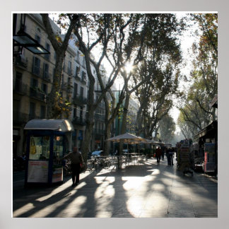 Poster Las Ramblas, Barcelona