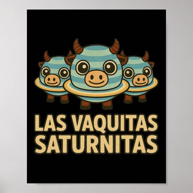 Poster Las Vaquitas Saturnitas - K de Rotação Cerebral It (Frente)