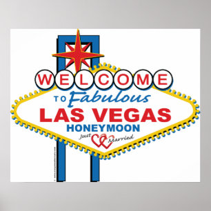 Póster Las Vegas Honeymoon