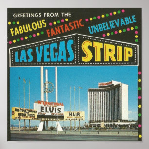 Poster Las Vegas Strip de 1960