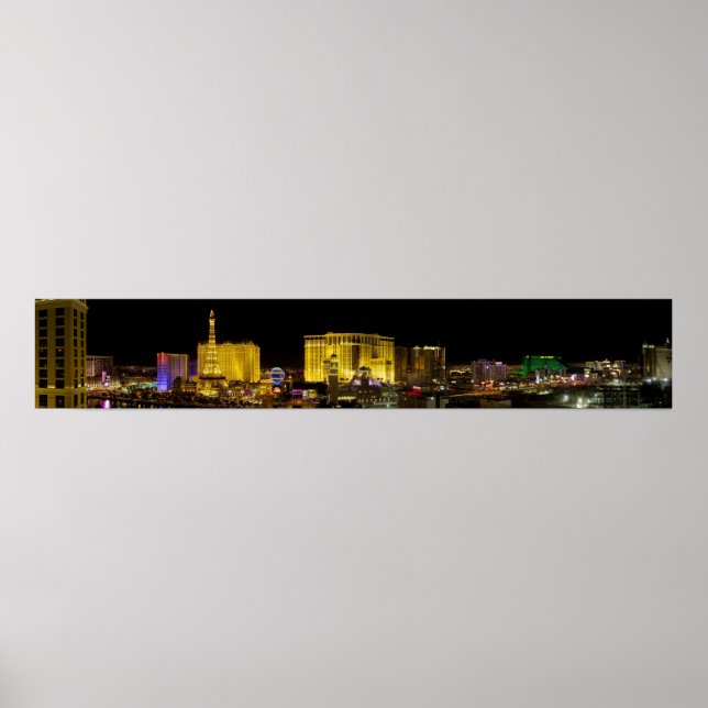 Poster Las Vegas Strip nevada panorama (Frente)