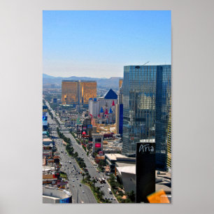 Poster Las Vegas Strip Skyline Cityscape América EUA