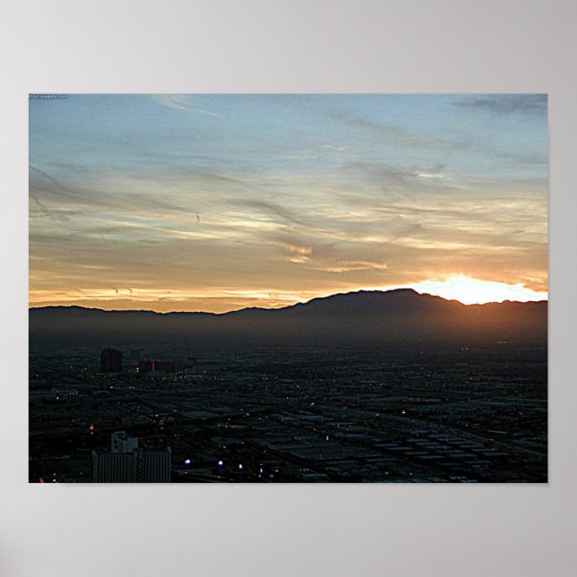 Póster Las Vegas Sunset (Frente)