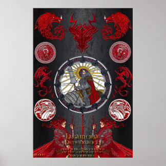 Poster Lasairona Flamedraught Dragonrider