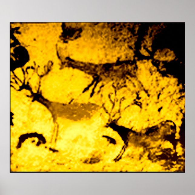 Póster Lascaux Deer Herd (Frente)