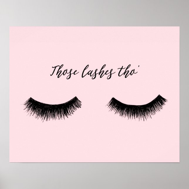Poster Lash Chat - Aquelas Lashes (Frente)