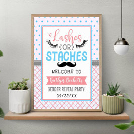 Poster "Lashes Or Staches", Sexo, Revelação do Partido Be