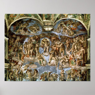 Póster Last Judgement, from the Sistine Chapel, 1538-41