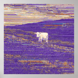 Poster Last Transmission or Cow in a Field