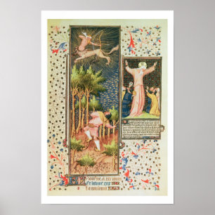 Póster Lat 9471 f.16r novembro, do Grandes Heures d