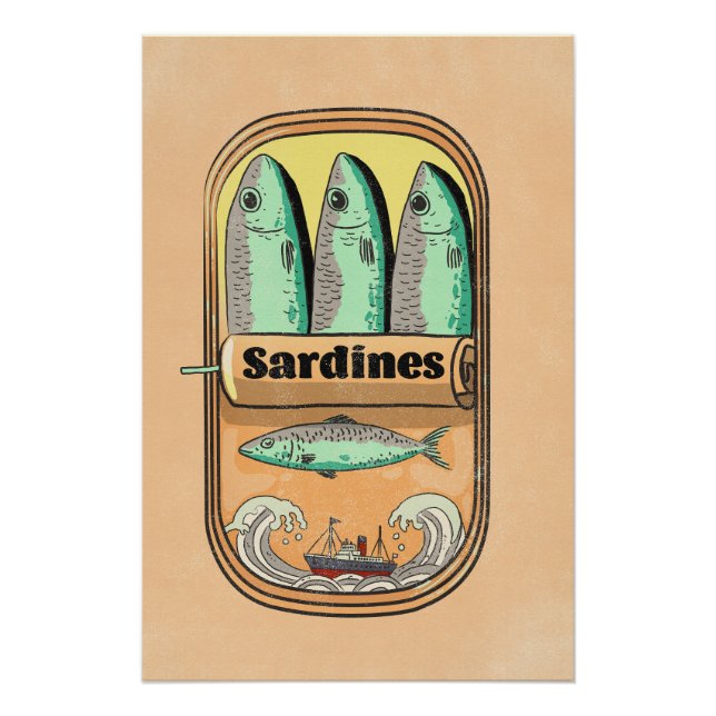 Póster Lata de Sardinha (Frente)
