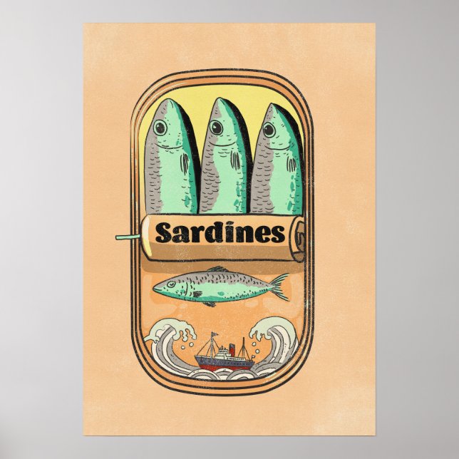 Poster Lata de Sardinha (Frente)
