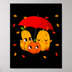 Poster Latas Pumpkin Spice Queda Mulheres do Outono